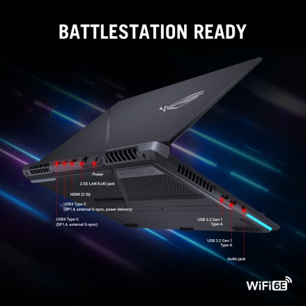 *Open Box - ASUS ROG Strix Scar 17 (2023) Gaming Laptop, 17.3” QHD 240Hz/3ms, 100% DCI-P3 Display, GeForce RTX 4090, AMD Ryzen 9 7945HX, 32GB DDR5, 1TB PCIe SSD, Wi-Fi 6E, Windows 11 Pro, G733PY-XS96, Off Black