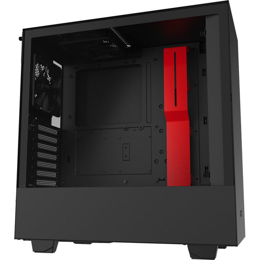 NZXT Case H510 TG Mid-Tower USB Matte Black/Red