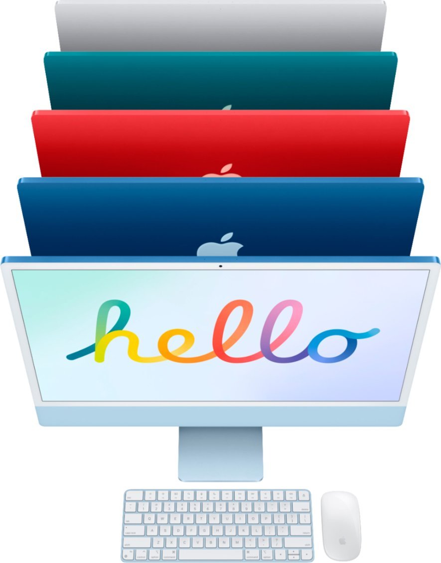 iMac 24" 5K Retina | Apple M1 + 8GB RAM 256GB SSD (2 Colors available)