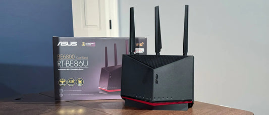 ASUS RT-BE86U WiFi 7 Dual-Band Router - Next-Gen BE6800 Multi-Gig Performance