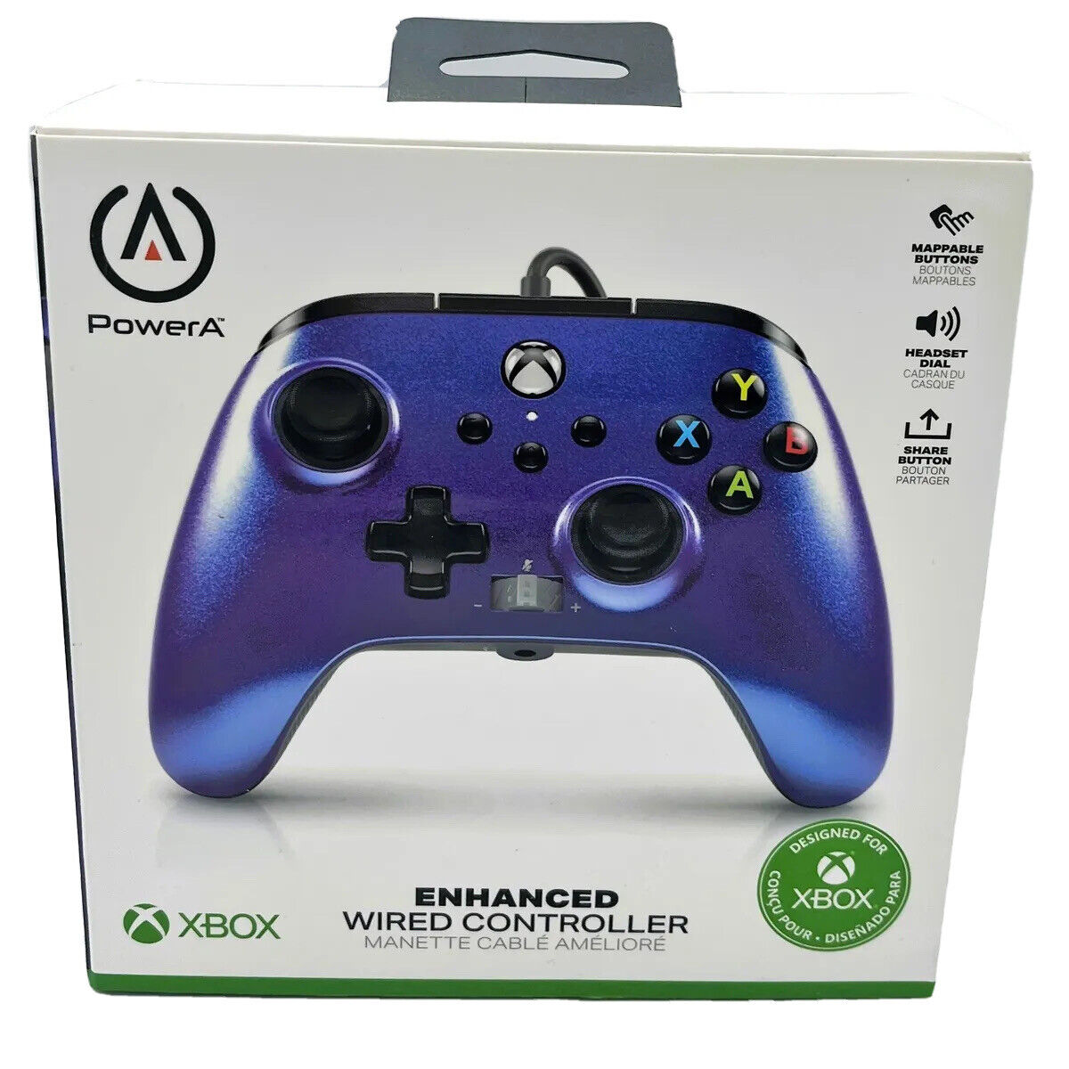 PowerA Enhanced XBox/PC Wired Controller (Aurora/Multi-Color) XBGP0020-01